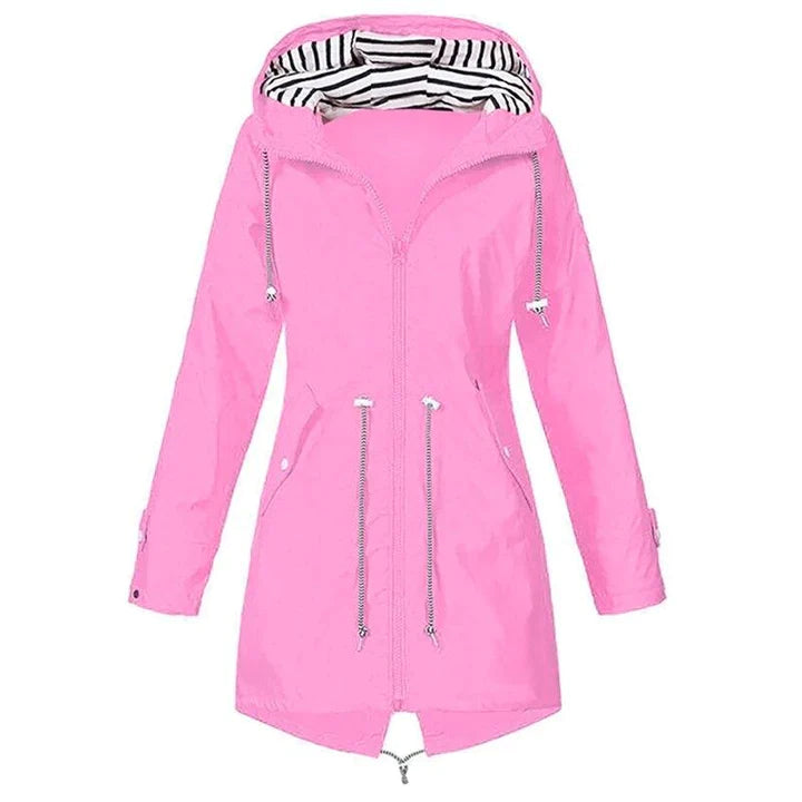 ZENDRA - Waterproof Long Raincoat for Women