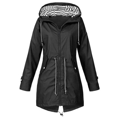 ZENDRA - Waterproof Long Raincoat for Women