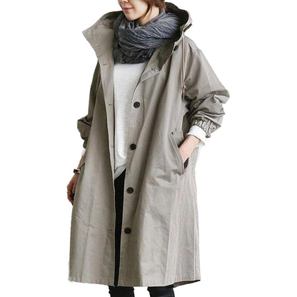 LIVARA – Stylish & Waterproof Long Raincoat for Women