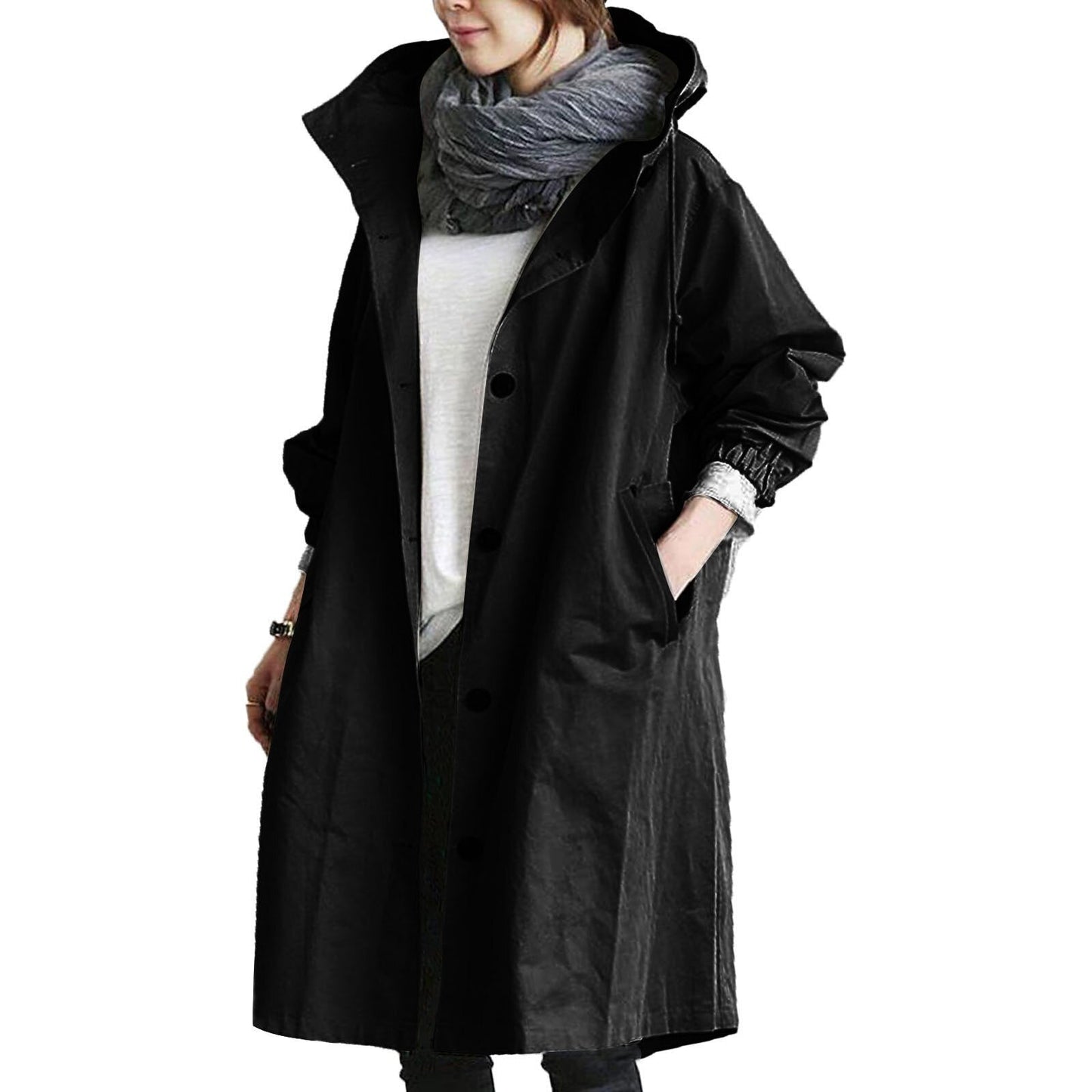 LIVARA – Stylish & Waterproof Long Raincoat for Women