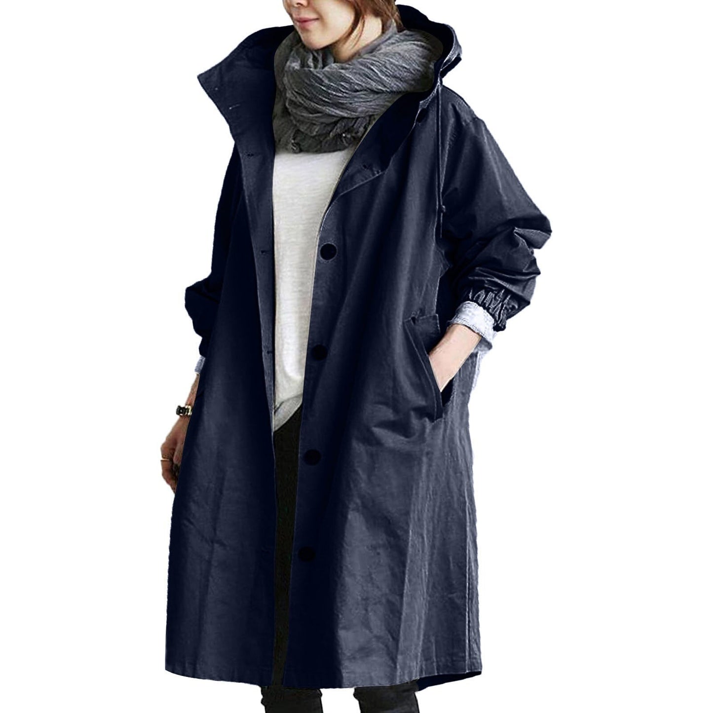 LIVARA – Stylish & Waterproof Long Raincoat for Women