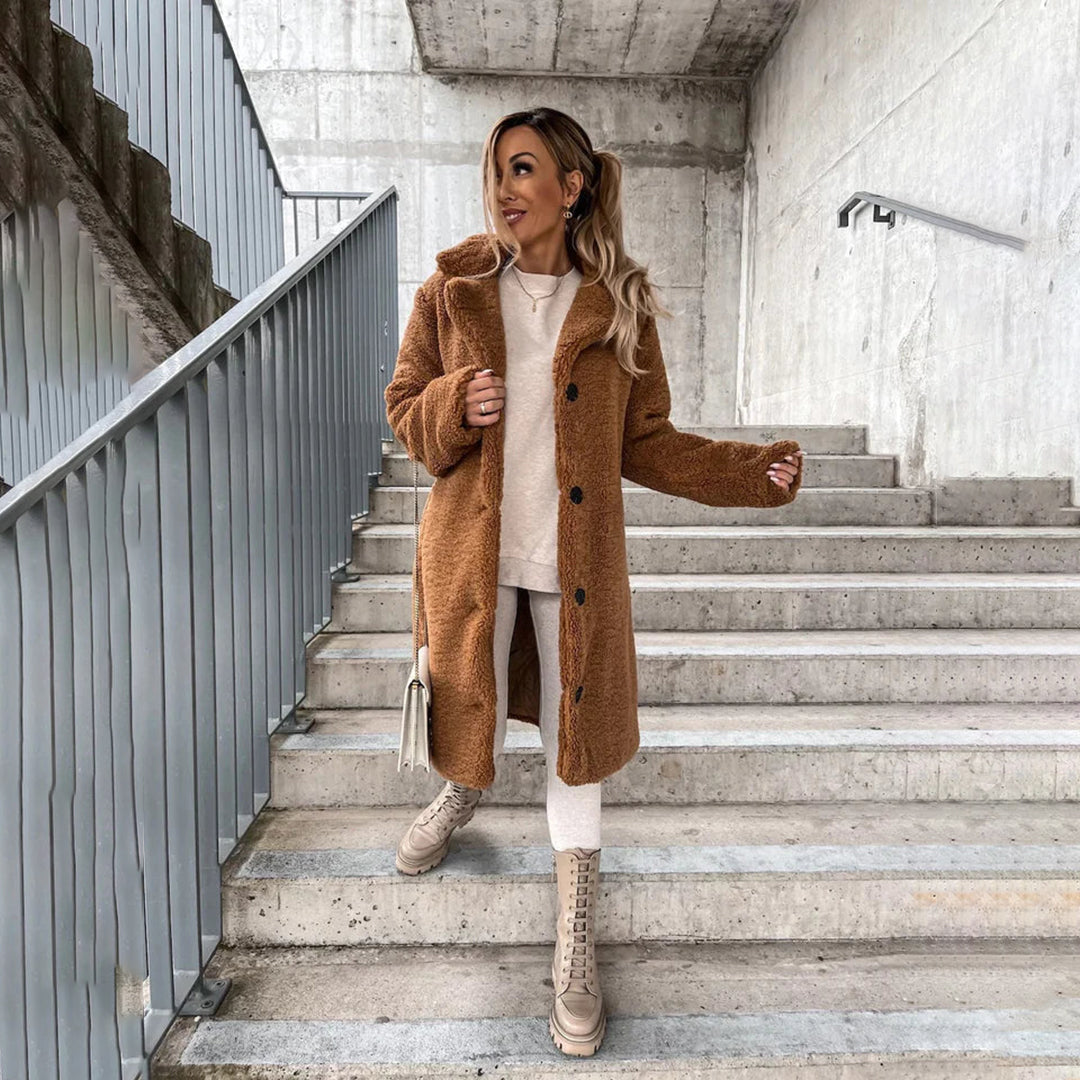 LYMARA - Long Teddy Coat for Women