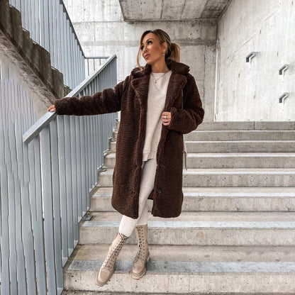 LYMARA - Long Teddy Coat for Women