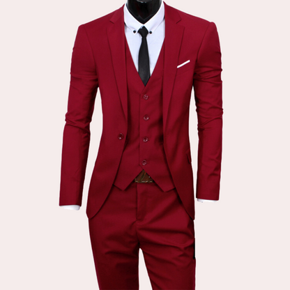 ASTON - Modern Fit 3-Piece Men's Suit