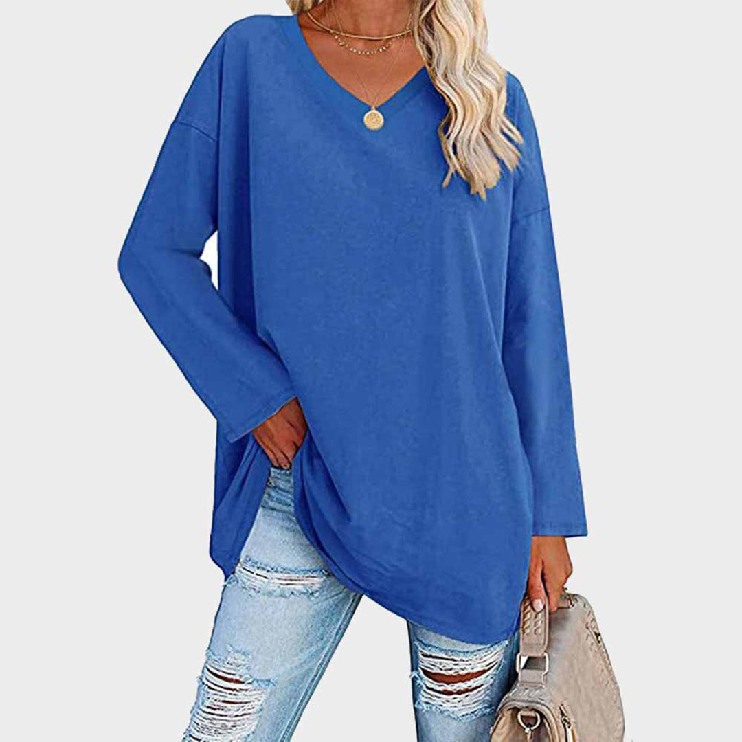 AZELIA – Elegant Long Sleeve Top for Women