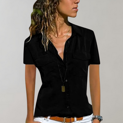 AURIELLE – Women's Short Sleeve Blouse