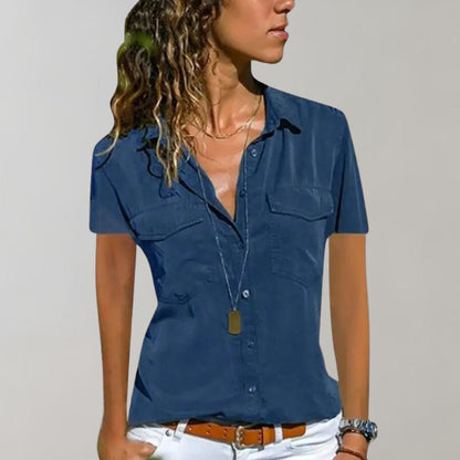 AURIELLE – Women's Short Sleeve Blouse