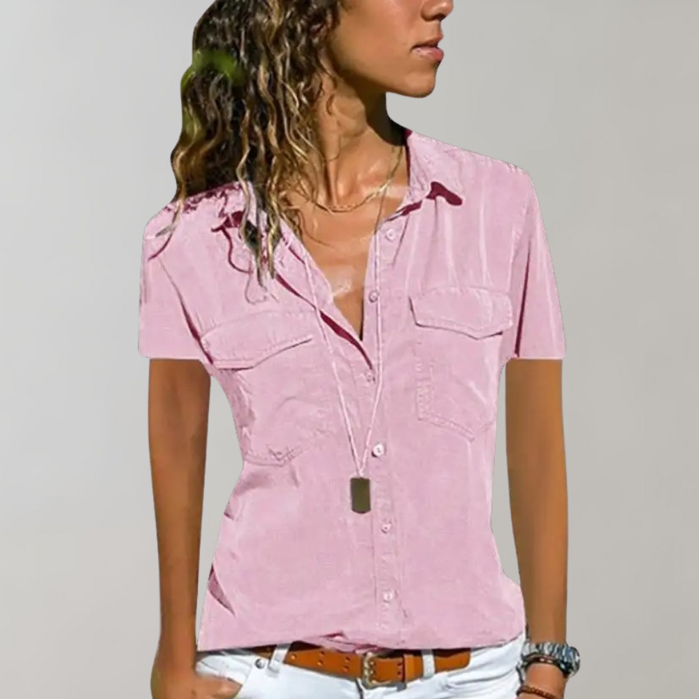 AURIELLE – Women's Short Sleeve Blouse