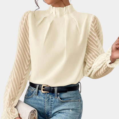 ALORA - Elegant Women's Long Sleeve Top for Everyday Style