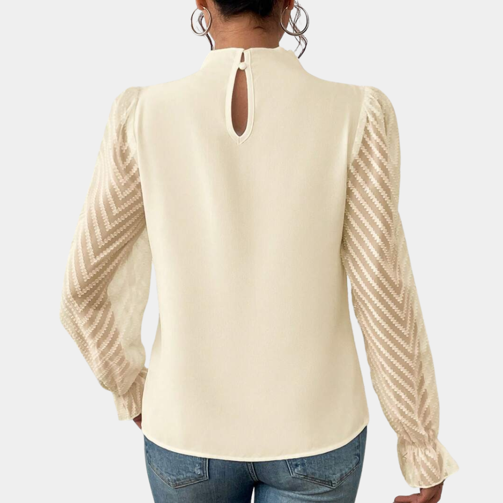 ALORA - Elegant Women's Long Sleeve Top for Everyday Style