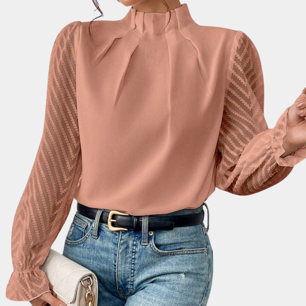 ALORA - Elegant Women's Long Sleeve Top for Everyday Style