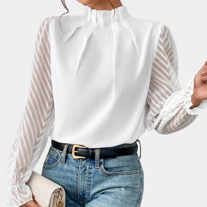 ALORA - Elegant Women's Long Sleeve Top for Everyday Style