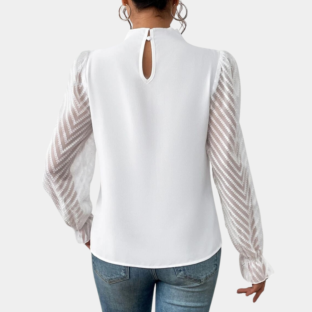 ALORA - Elegant Women's Long Sleeve Top for Everyday Style