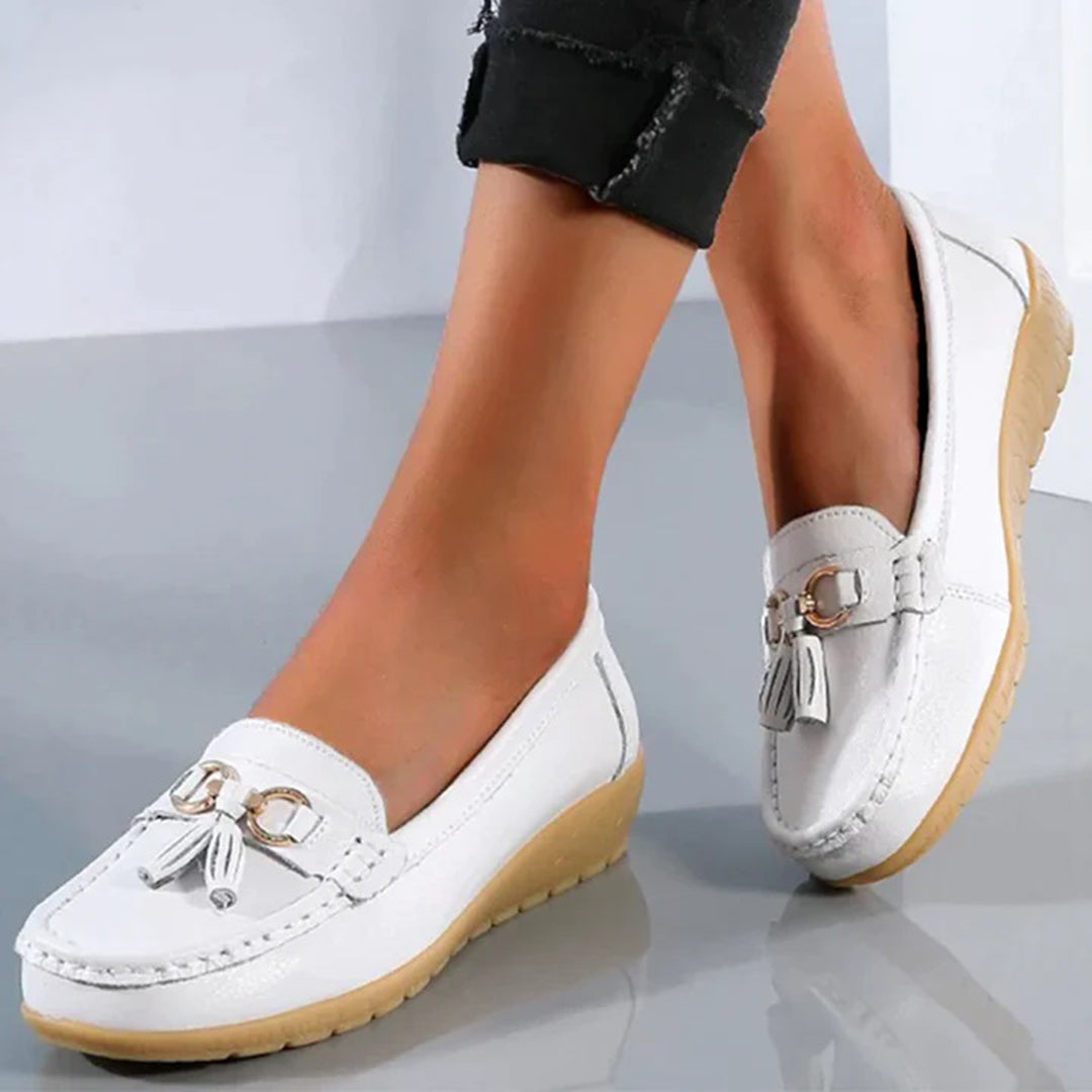 CARLINA – Elegant Leather Loafers for Women