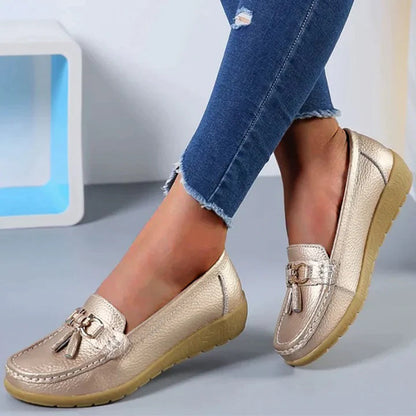 CARLINA – Elegant Leather Loafers for Women