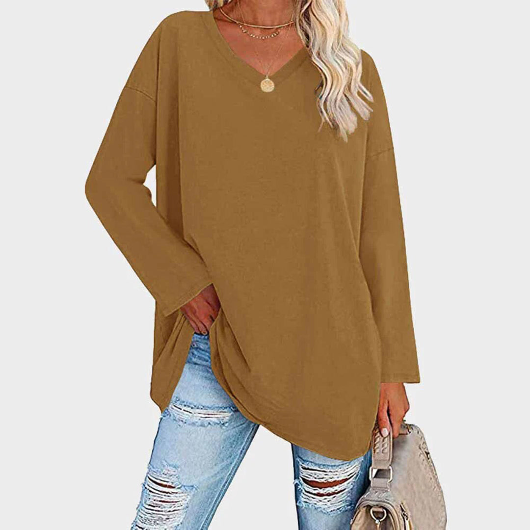 AZELIA – Elegant Long Sleeve Top for Women