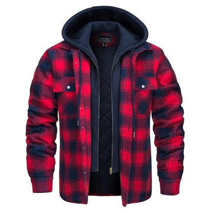 FIORENZO – Men's Stylish Checked Hooded Jacket