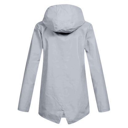 NOELLE – Long Hooded Raincoat for Women