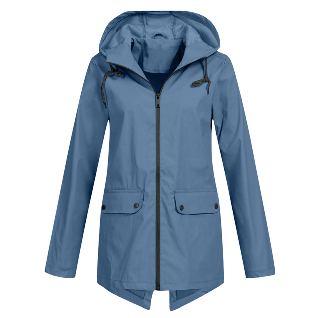 NOELLE – Long Hooded Raincoat for Women