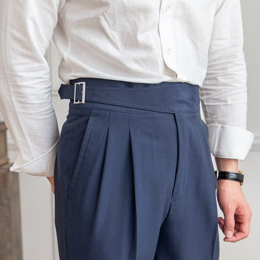 VEXAR - High-Waist Buckle Pants for Men