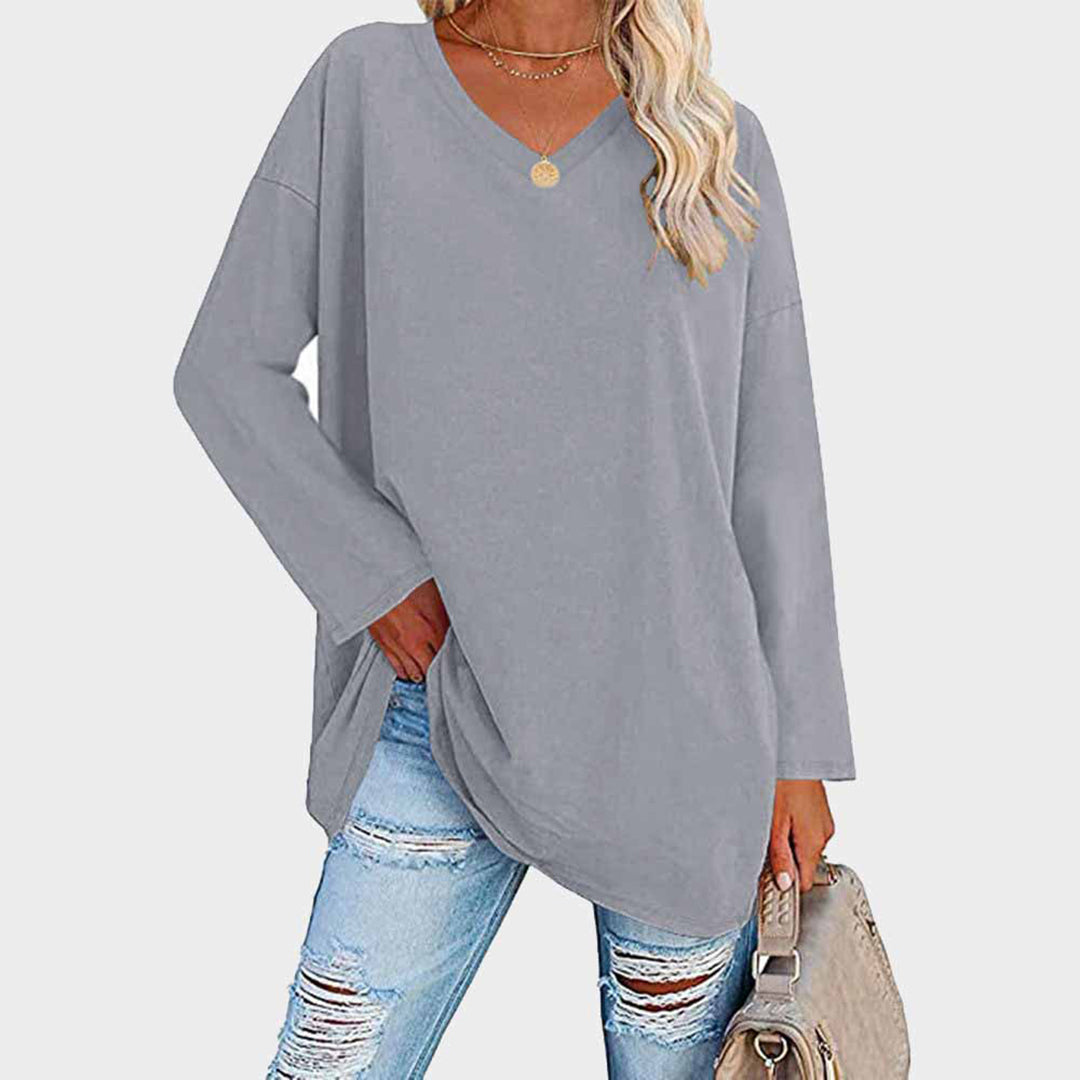 AZELIA – Elegant Long Sleeve Top for Women