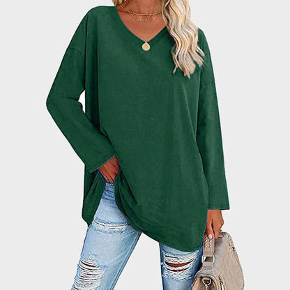 AZELIA – Elegant Long Sleeve Top for Women