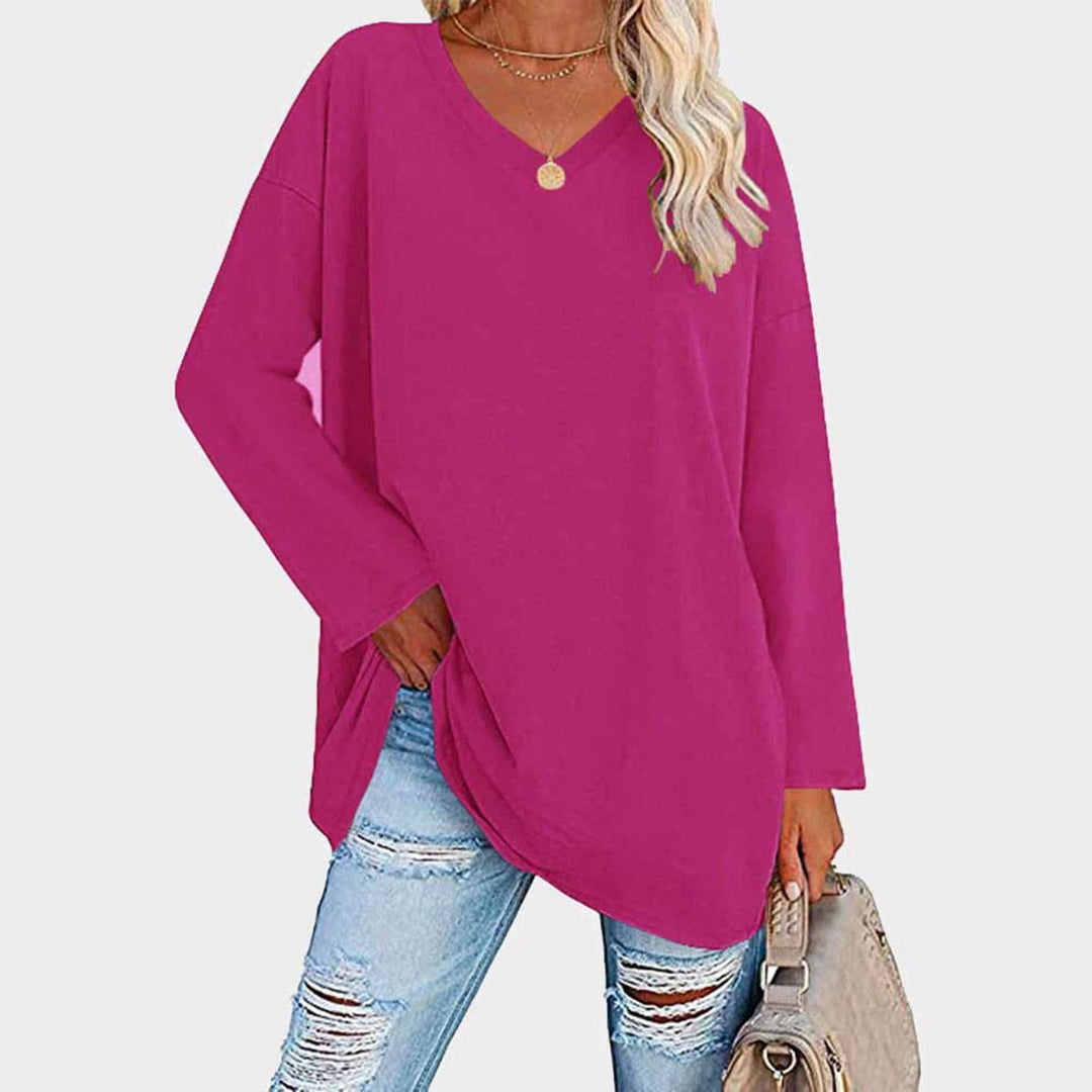 AZELIA – Elegant Long Sleeve Top for Women