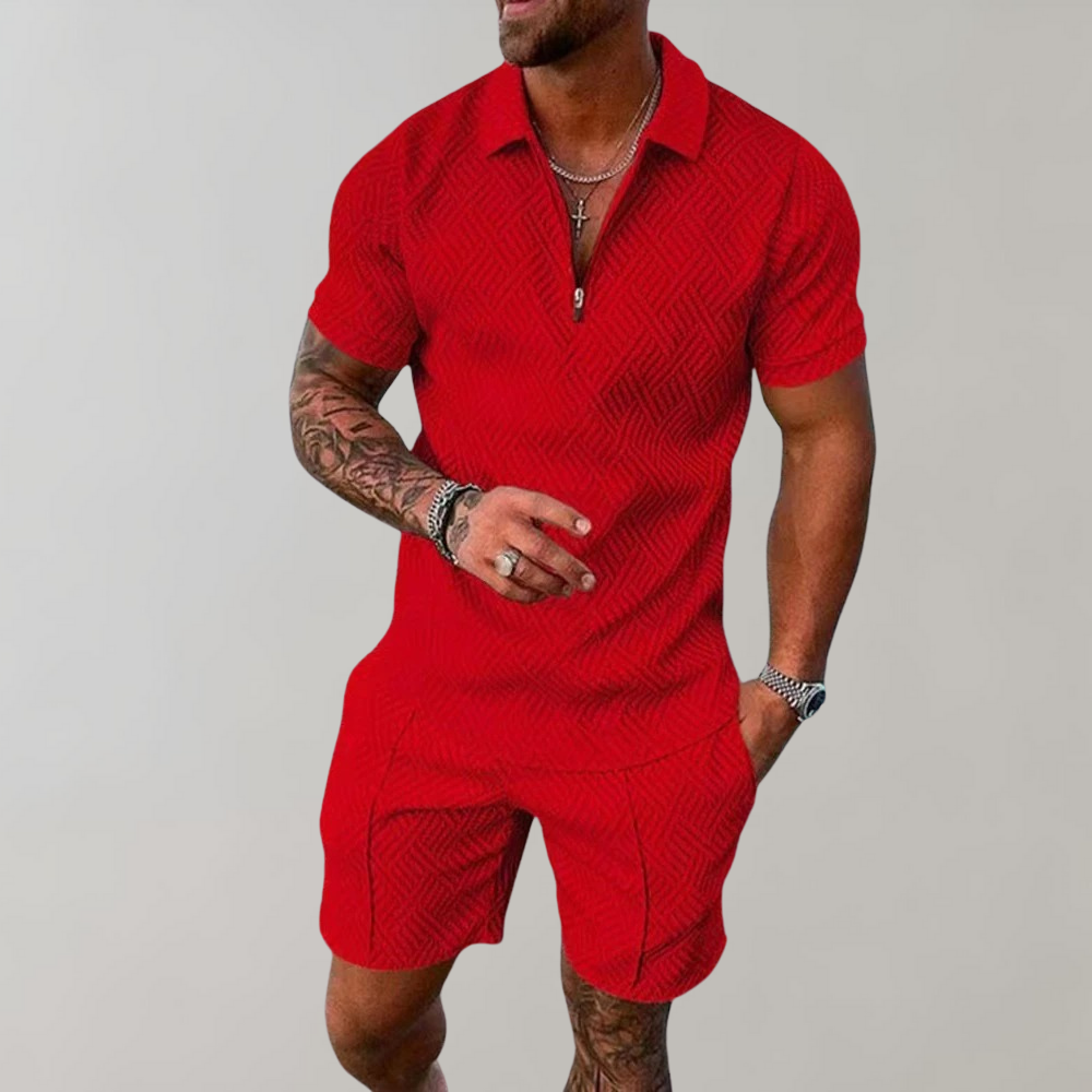 HUGO - Men's Summer Polo & Shorts Set