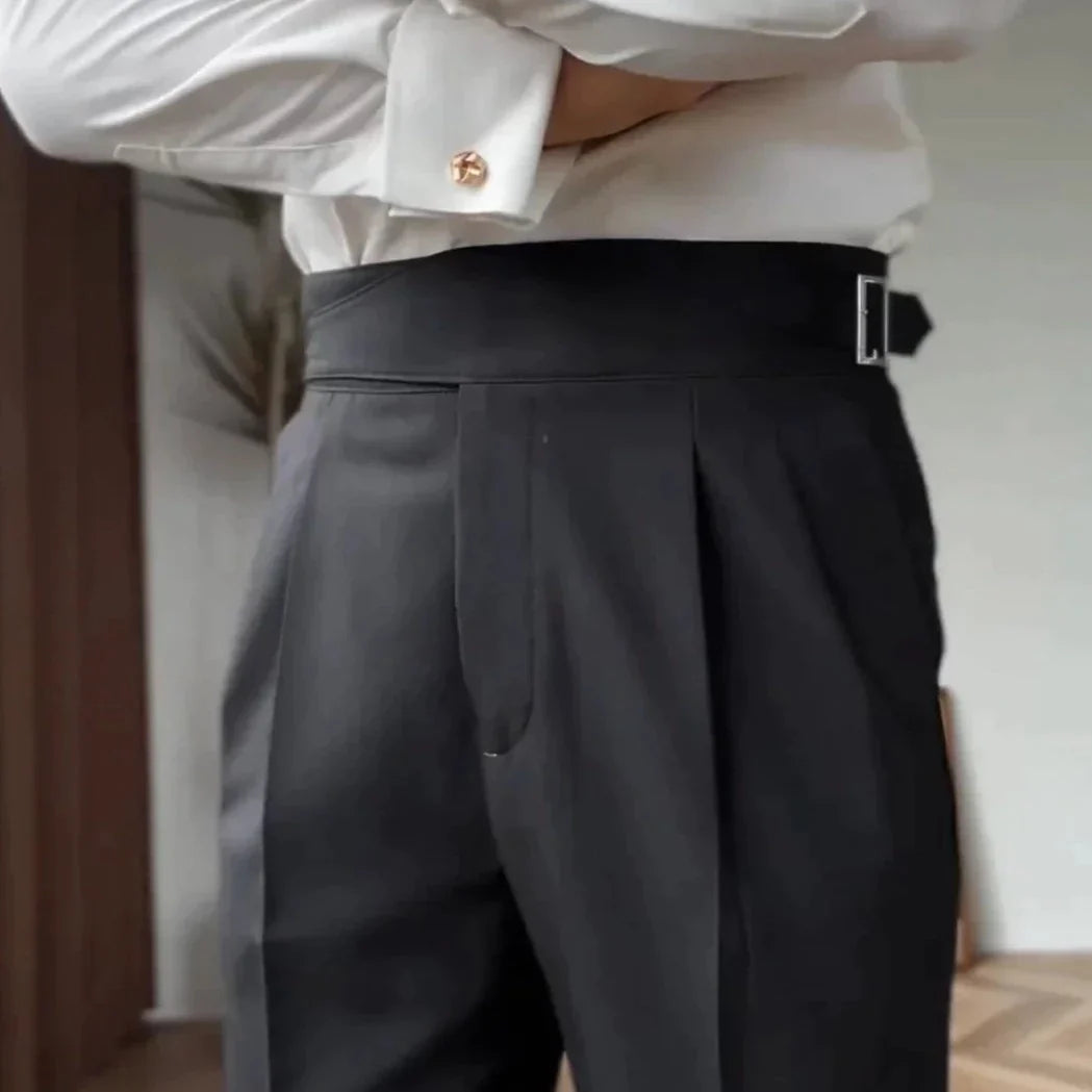 VEXAR - High-Waist Buckle Pants for Men