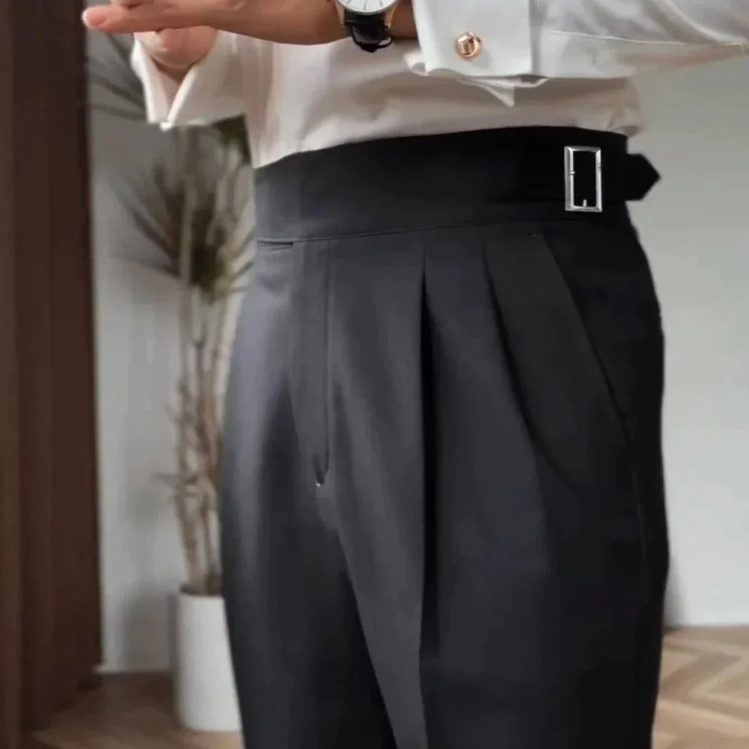 VEXAR - High-Waist Buckle Pants for Men