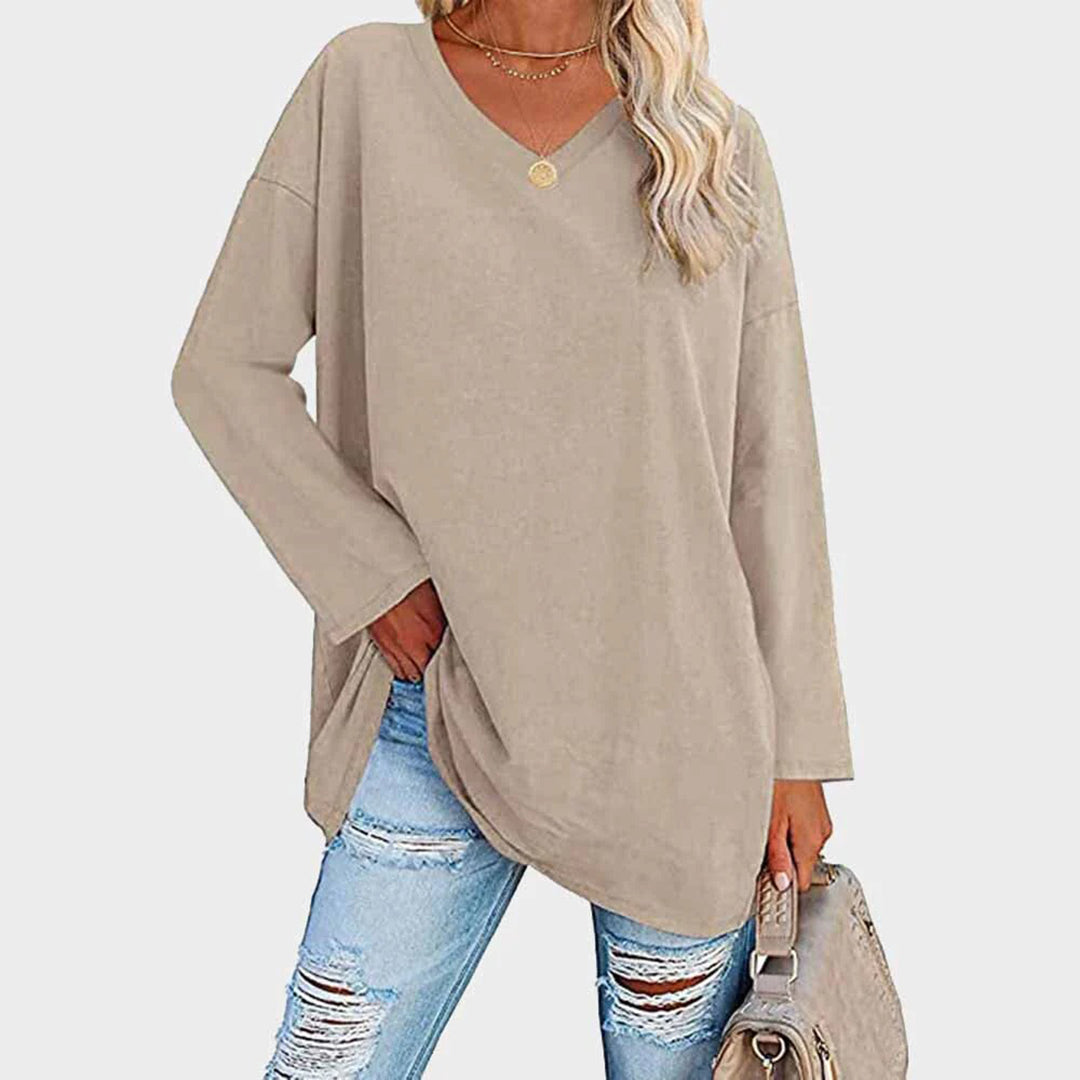 AZELIA – Elegant Long Sleeve Top for Women