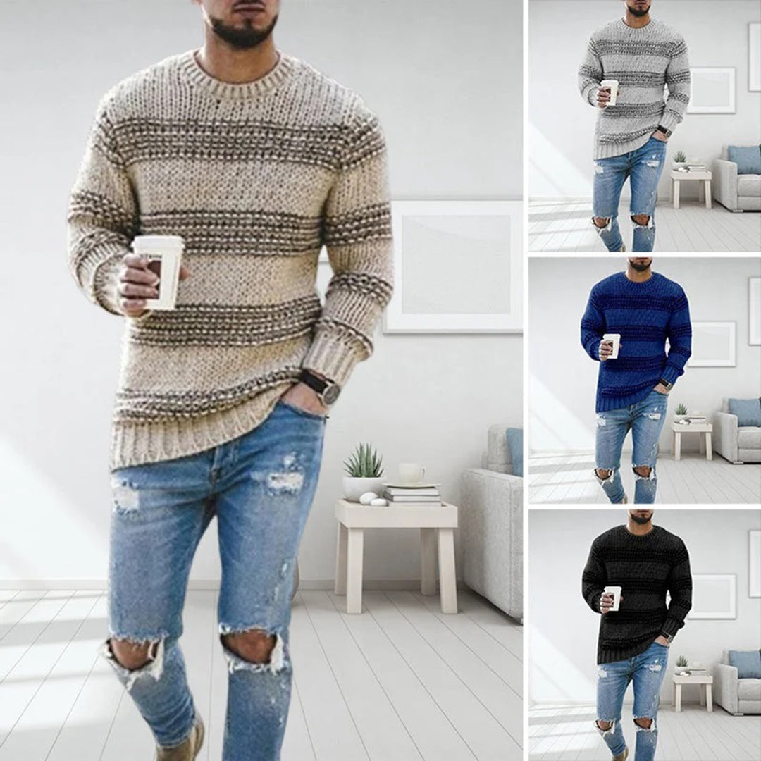 NORDIC - Warm Men's Chunky Knit Norwegian Sweater