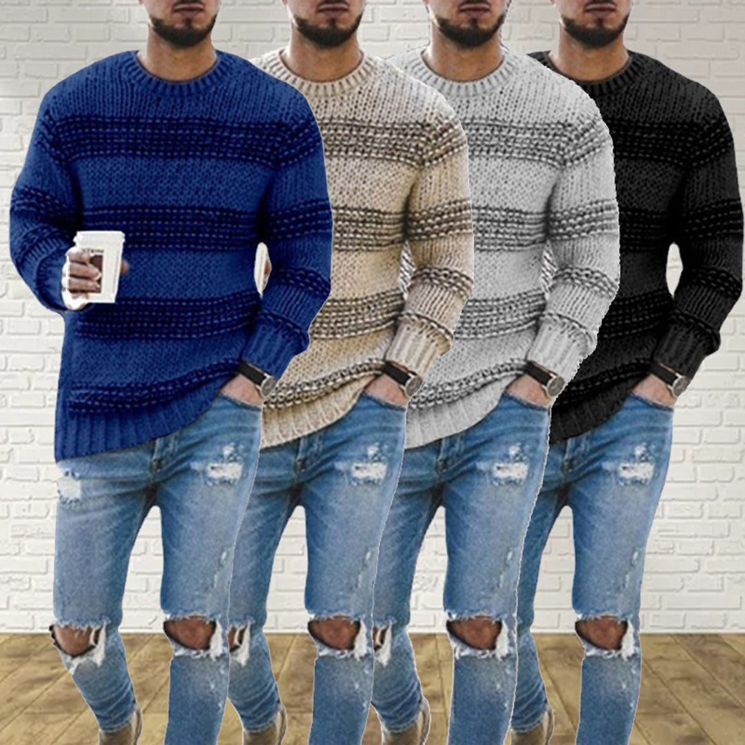 NORDIC - Warm Men's Chunky Knit Norwegian Sweater