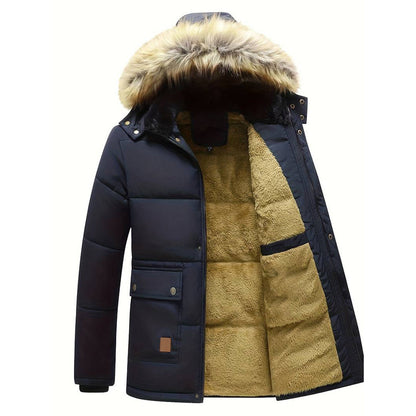 VALDEN – Men's Parka Jacket with Fur Collar