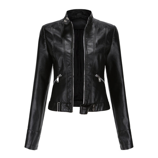 OXARIA – Short PU Leather Jacket for Women