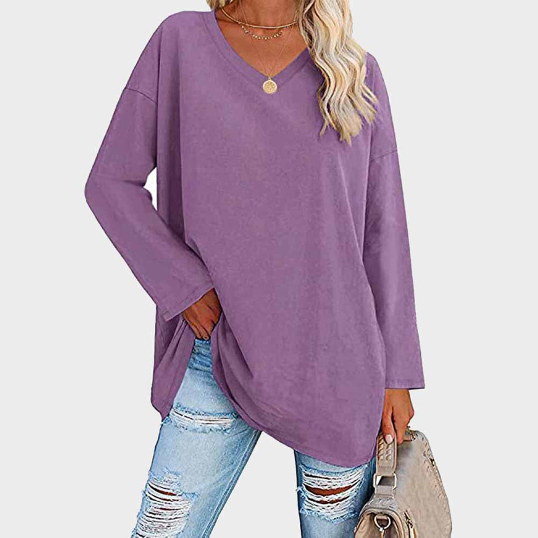 AZELIA – Elegant Long Sleeve Top for Women