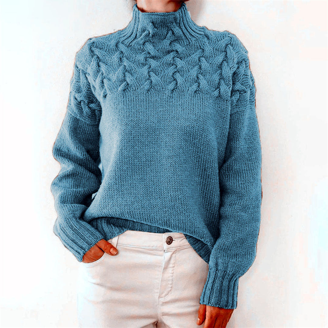 UMERIC – Cozy Knitted Turtleneck Sweater for Women