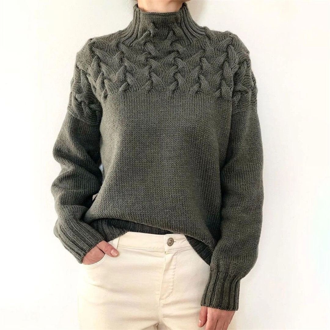 UMERIC – Cozy Knitted Turtleneck Sweater for Women