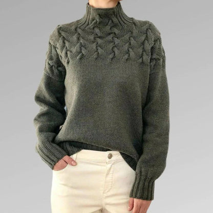 UMERIC – Cozy Knitted Turtleneck Sweater for Women