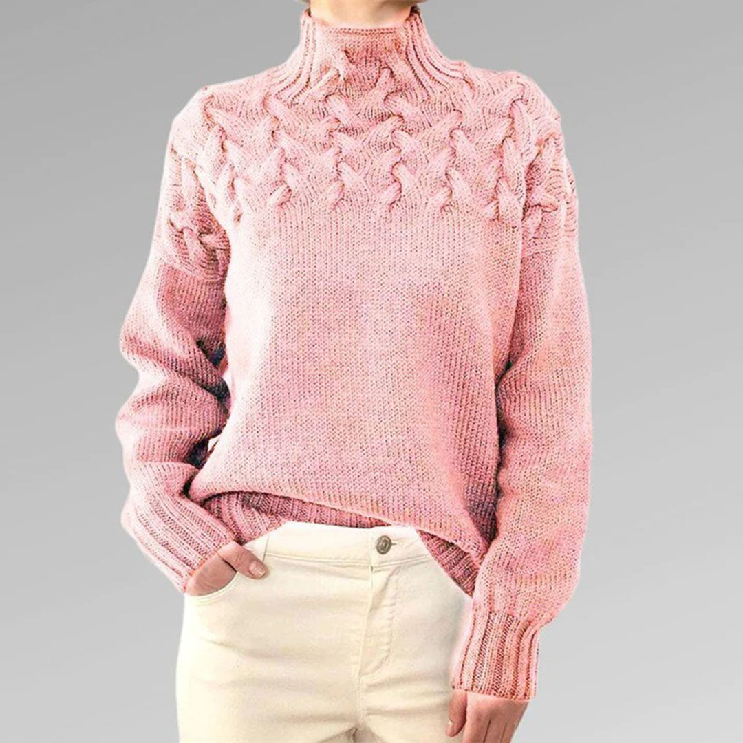 UMERIC – Cozy Knitted Turtleneck Sweater for Women