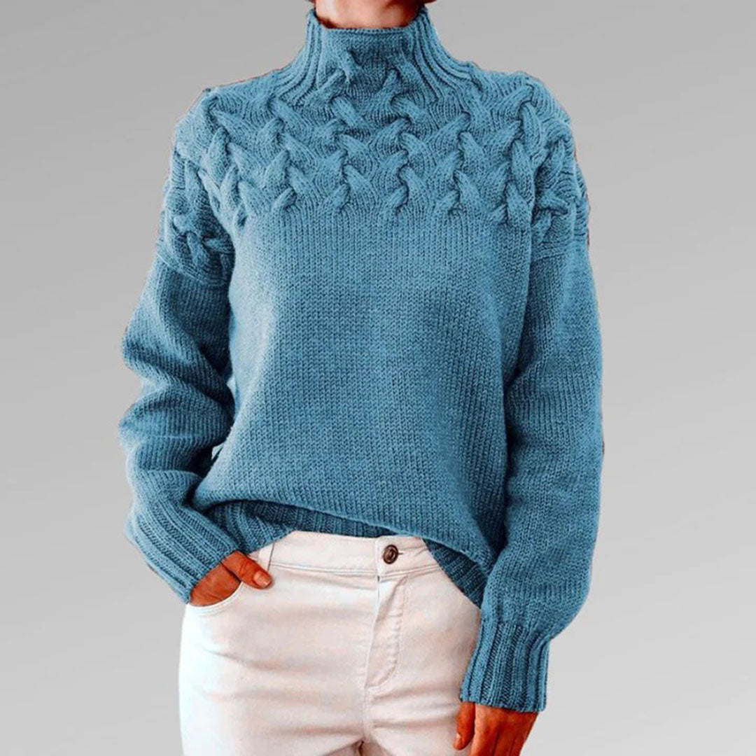 UMERIC – Cozy Knitted Turtleneck Sweater for Women