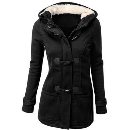 Sienna – Long Hooded Winter Coat for Women