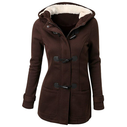 Sienna – Long Hooded Winter Coat for Women