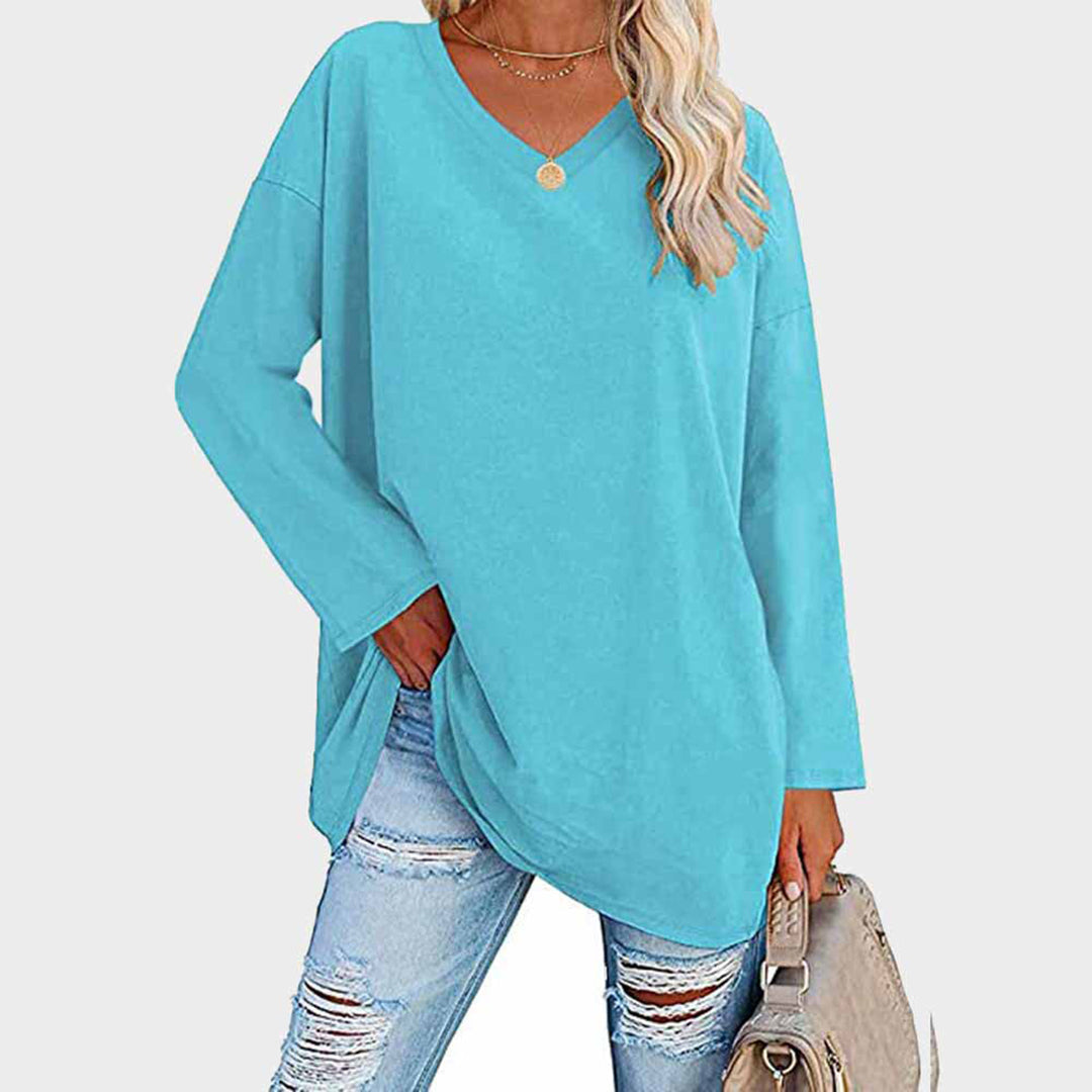 AZELIA – Elegant Long Sleeve Top for Women