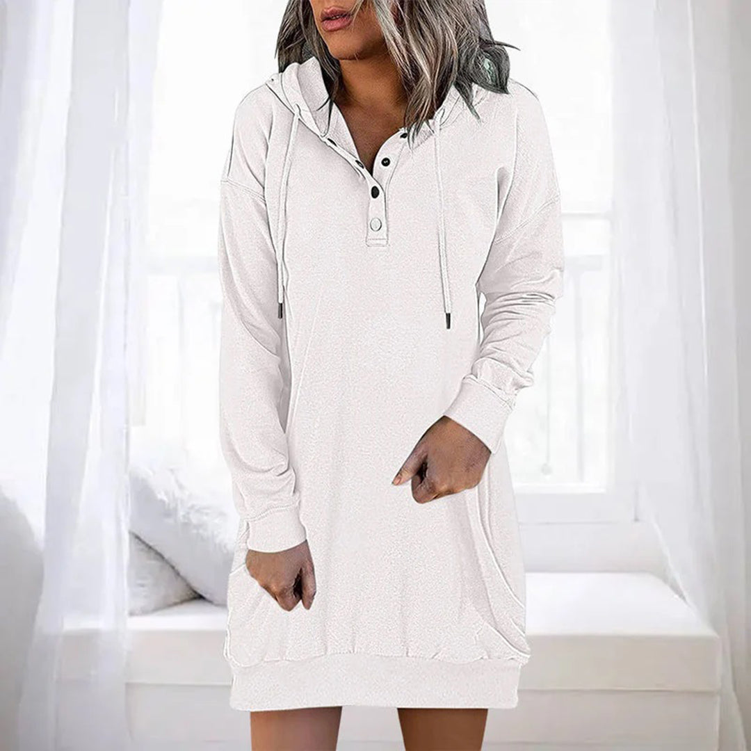 ADELIA – Casual Hoodie Dress for Women