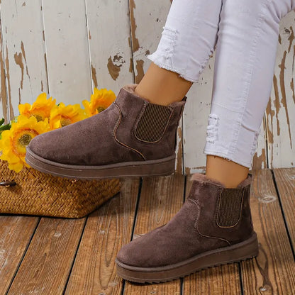 ZARELLA - Warm & Trendy Slip-On Snow Boots For Women