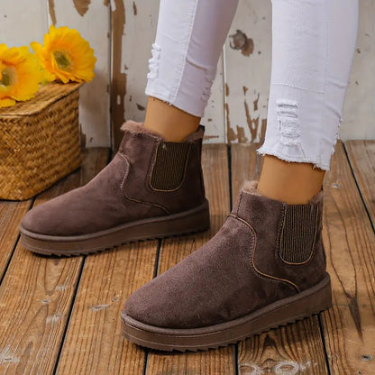 ZARELLA - Warm & Trendy Slip-On Snow Boots For Women